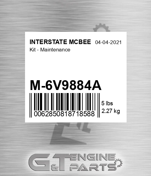 M-6V9884A Kit - Maintenance for INTERSTATE MCBEE