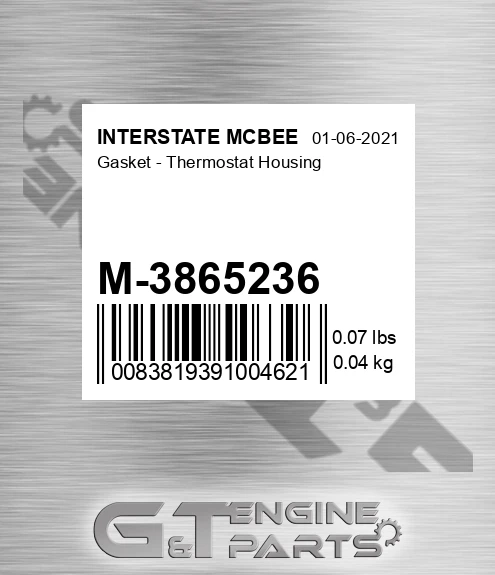 M-3865236 Gasket - Thermostat Housing