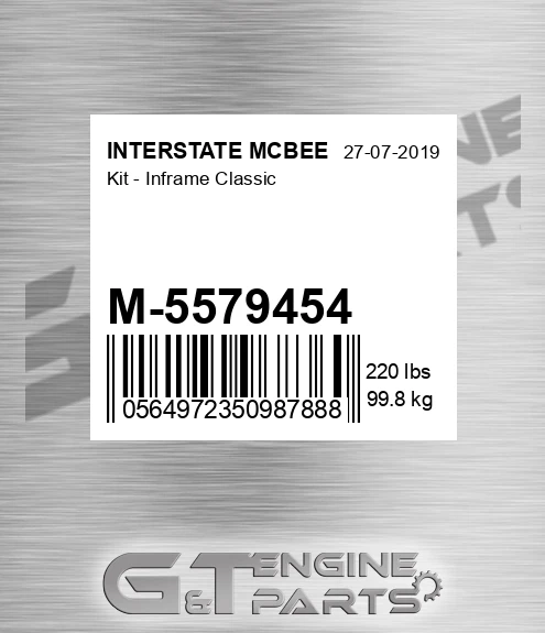 M-5579454 Kit - Inframe Classic
