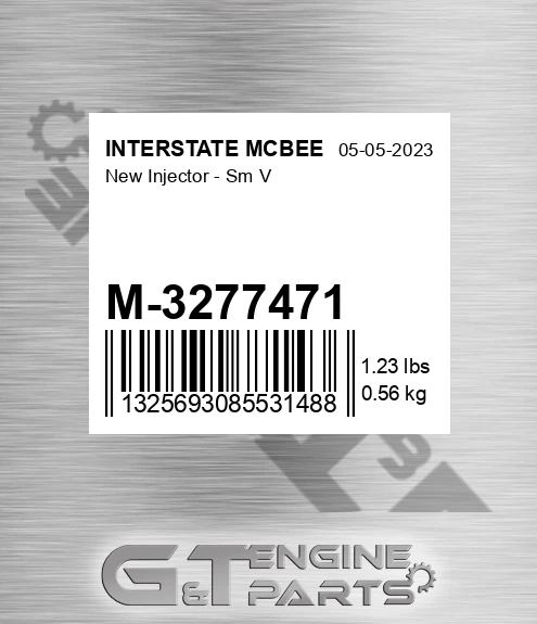 M-3277471 New Injector - Sm V for INTERSTATE MCBEE
