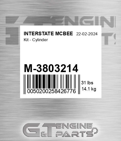 M-3803214 Kit - Cylinder