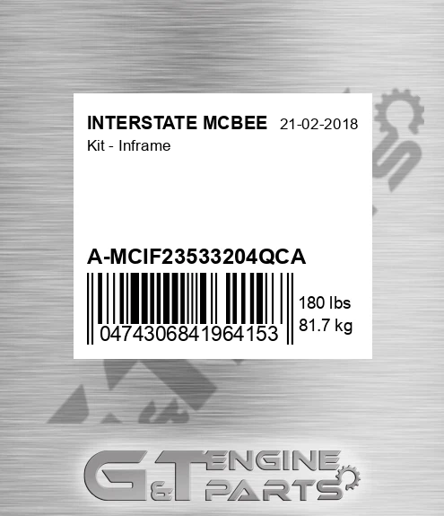 A-MCIF23533204QCA Kit - Inframe
