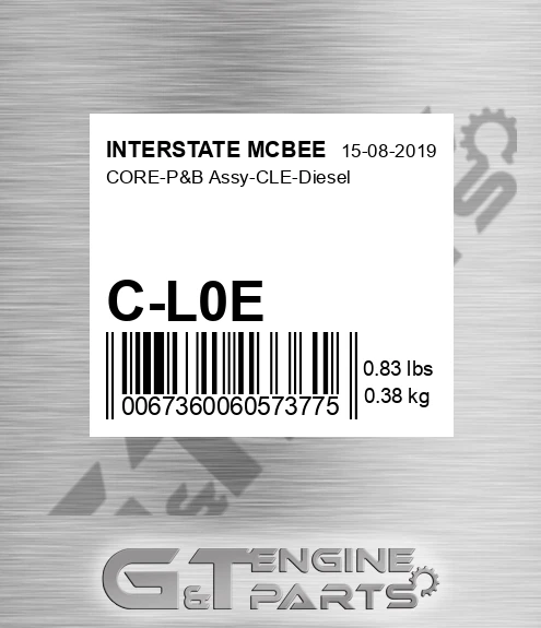 C-L0E Core-p&b Assy-cle-diesel