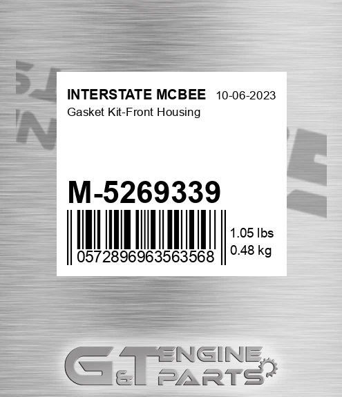 M-5269339 Gasket Kit-front Housing
