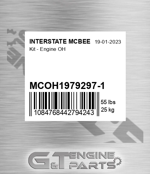 MCOH1979297-1 Kit - Engine Oh for INTERSTATE MCBEE