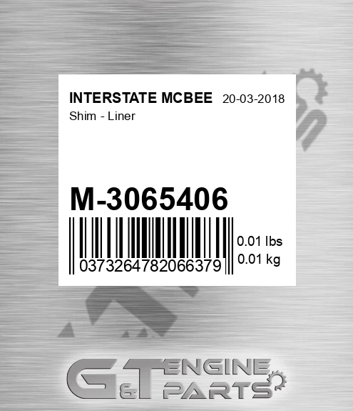 M-3065406 Shim - Liner