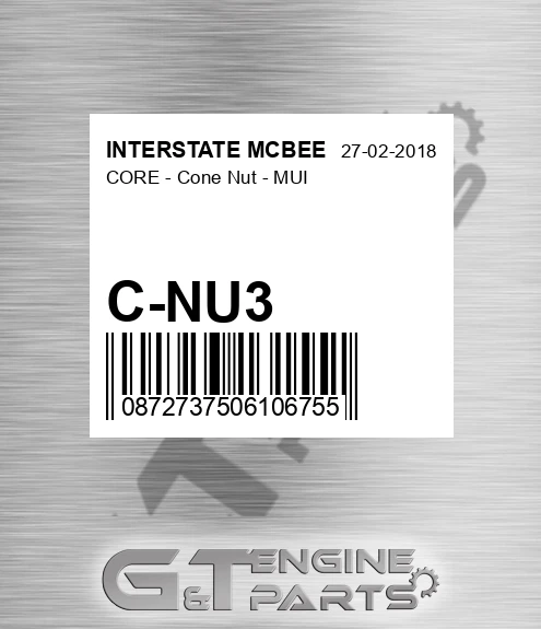 C-NU3 Core - Cone Nut - Mui