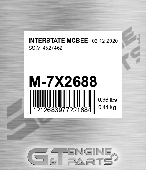 M-7X2688 Ss:m-4527462 for INTERSTATE MCBEE