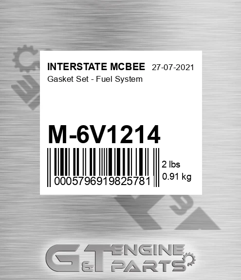 M-6V1214 Gasket Set - Fuel System for INTERSTATE MCBEE