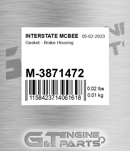 M-3871472 Gasket - Brake Housing