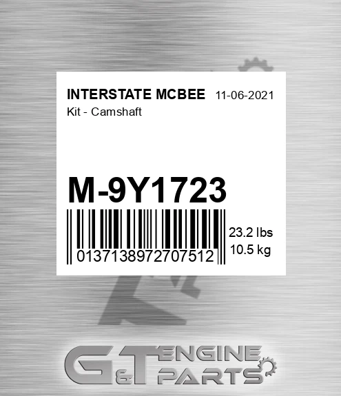 M-9Y1723 Kit - Camshaft for INTERSTATE MCBEE