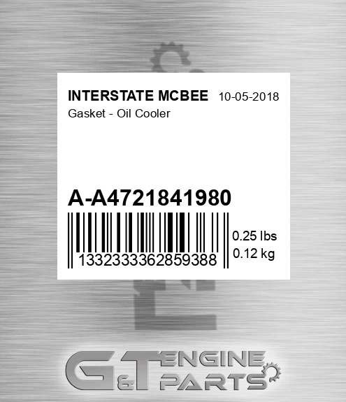 A-A4721841980 Gasket - Oil Cooler