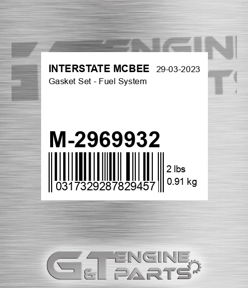 M-2969932 Gasket Set - Fuel System