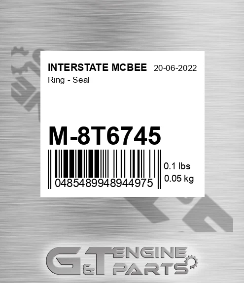 M-8T6745 Ring - Seal for INTERSTATE MCBEE