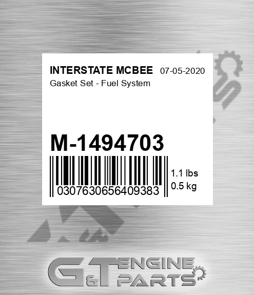 M-1494703 Gasket Set - Fuel System for INTERSTATE MCBEE
