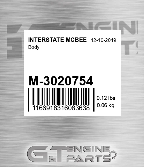 M-3020754 Body for INTERSTATE MCBEE