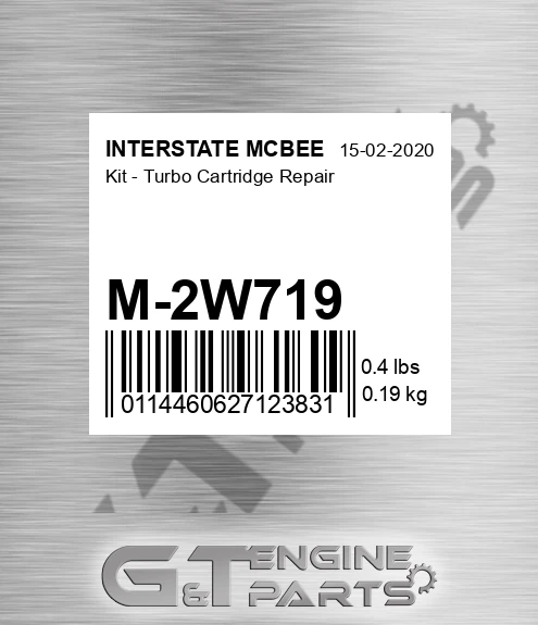 M-2W719 Kit - Turbo Cartridge Repair for INTERSTATE MCBEE