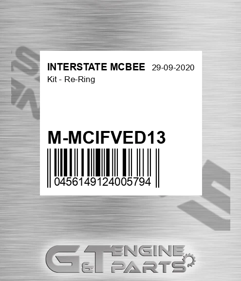 M-MCIFVED13 Kit - Re-ring