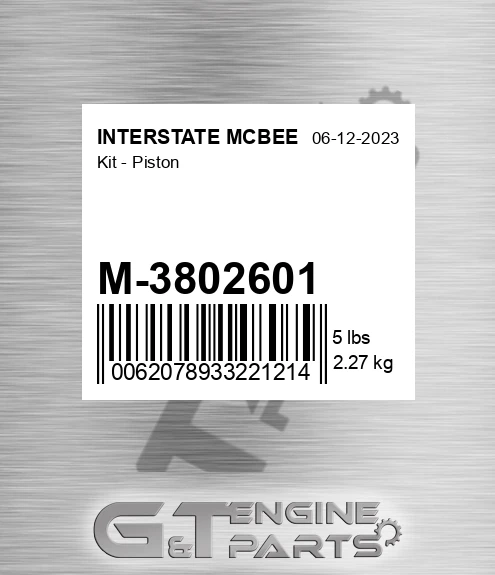M-3802601 Kit - Piston