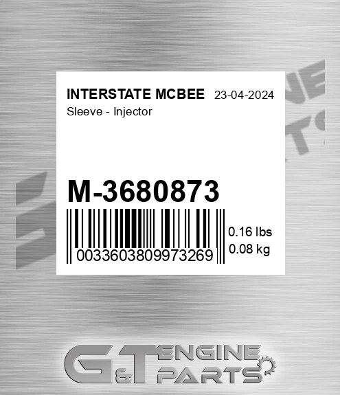 M-3680873 Sleeve - Injector