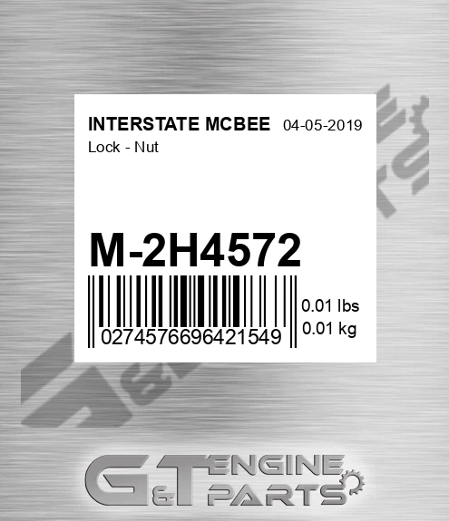 M-2H4572 Lock - Nut for INTERSTATE MCBEE
