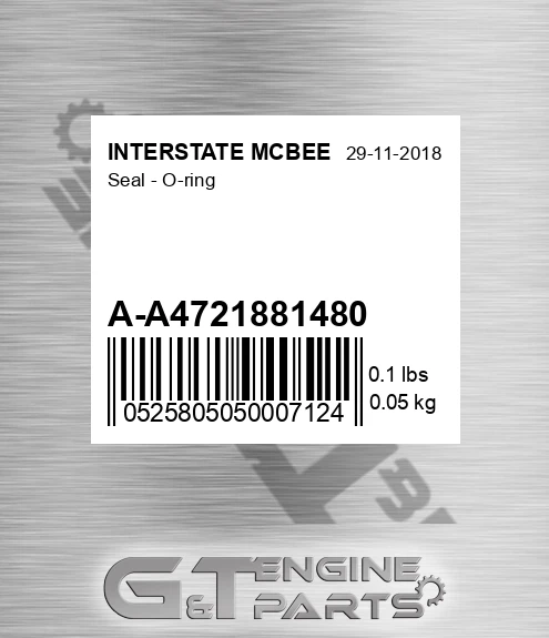 A-A4721881480 Seal - O-ring