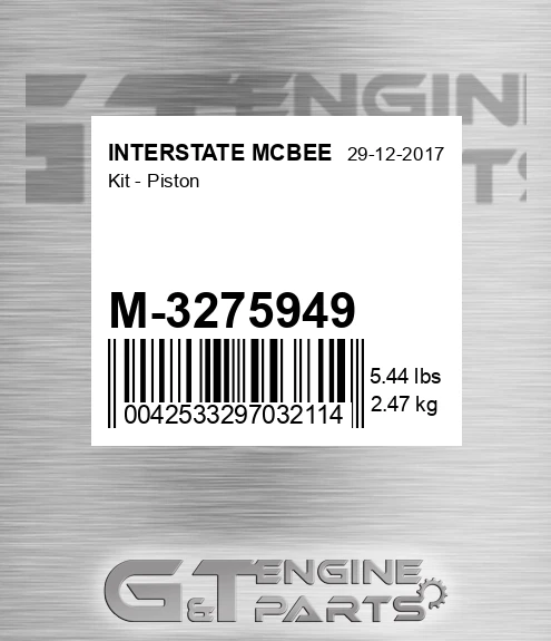 M-3275949 Kit - Piston