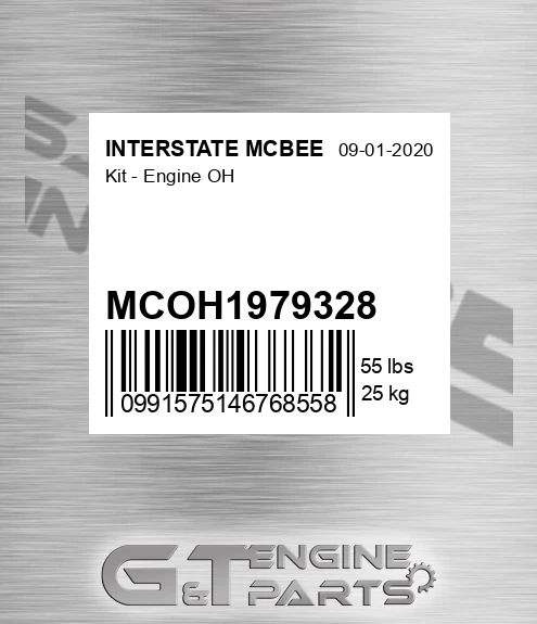MCOH1979328 Kit - Engine Oh for INTERSTATE MCBEE