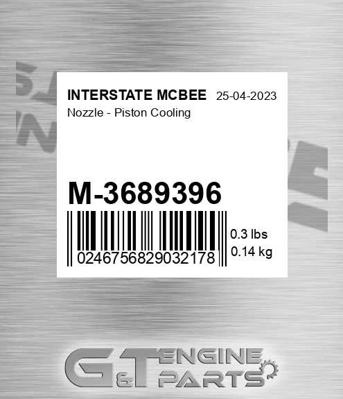 M-3689396 Nozzle - Piston Cooling for INTERSTATE MCBEE