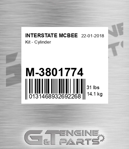 M-3801774 Kit - Cylinder
