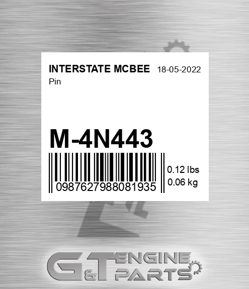 M-4N443 Pin for INTERSTATE MCBEE