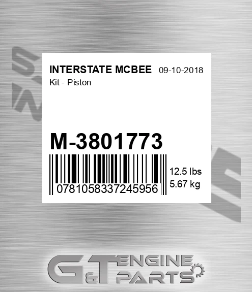 M-3801773 Kit - Piston