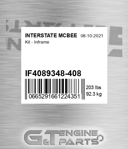 IF4089348-408 Kit - Inframe
