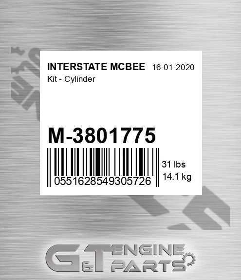 M-3801775 Kit - Cylinder