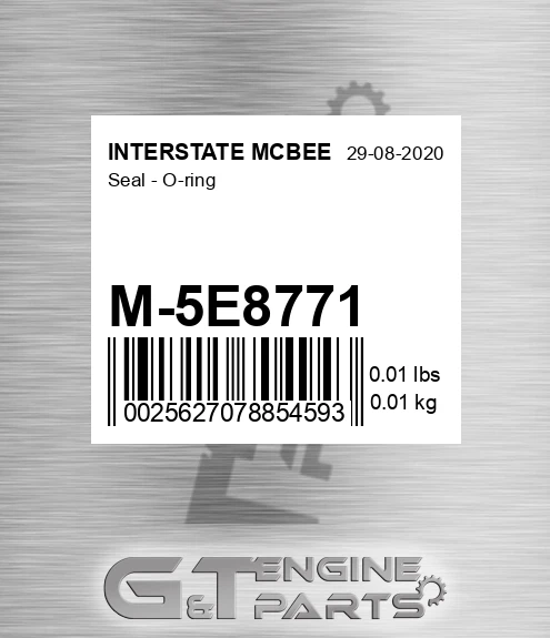 M-5E8771 Seal - O-ring for INTERSTATE MCBEE