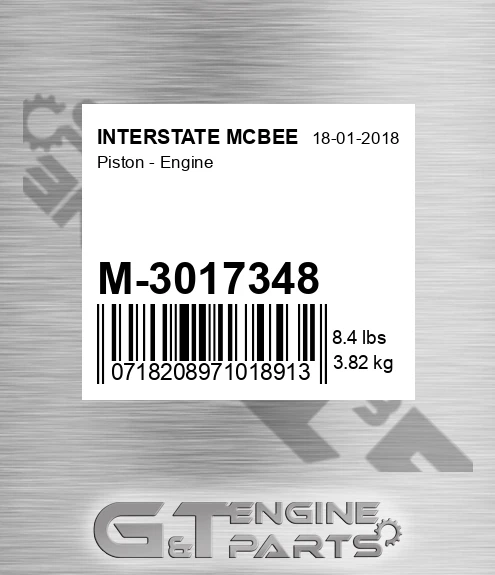 M-3017348 Piston - Engine
