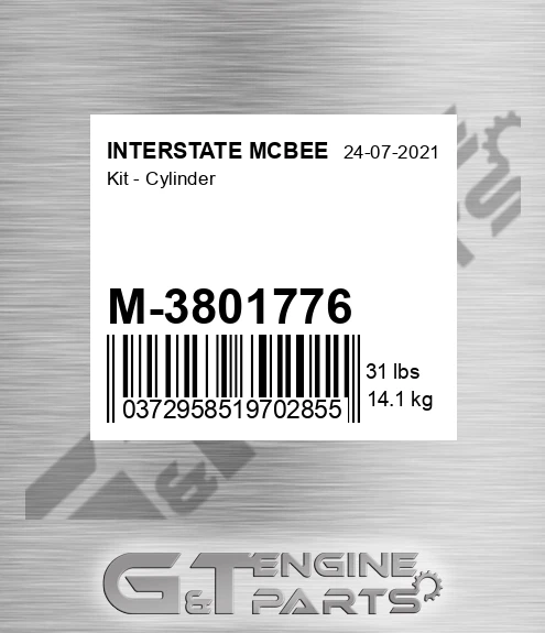 M-3801776 Kit - Cylinder