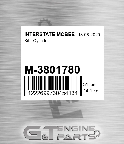M-3801780 Kit - Cylinder