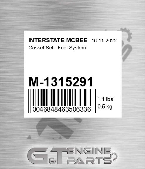 M-1315291 Gasket Set - Fuel System for INTERSTATE MCBEE