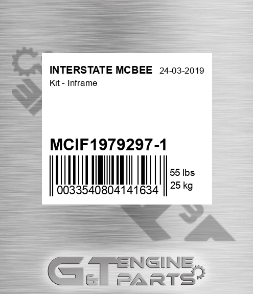 MCIF1979297-1 Kit - Inframe for INTERSTATE MCBEE