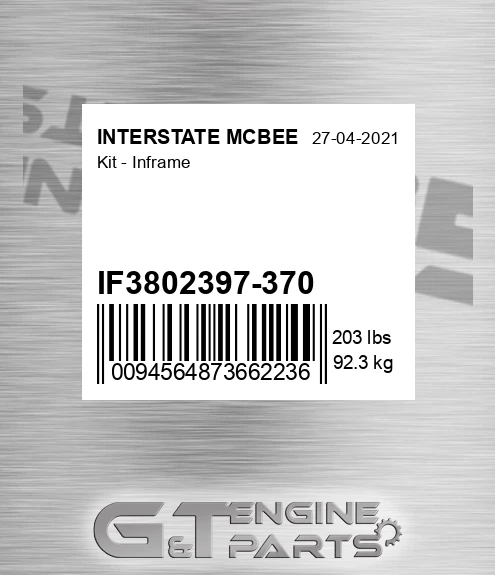 IF3802397-370 Kit - Inframe