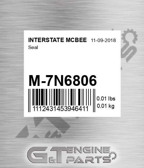 M-7N6806 Seal for INTERSTATE MCBEE