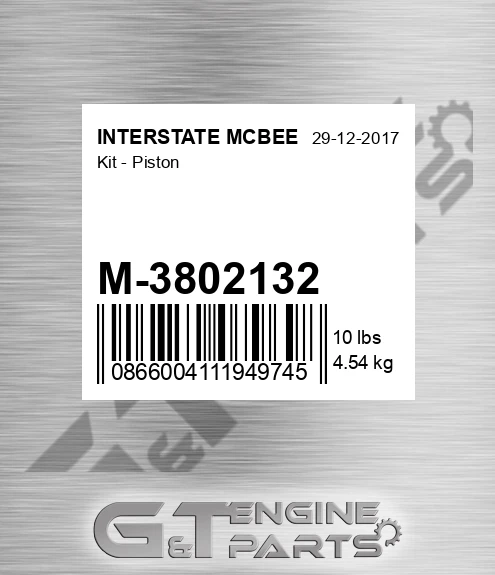 M-3802132 Kit - Piston