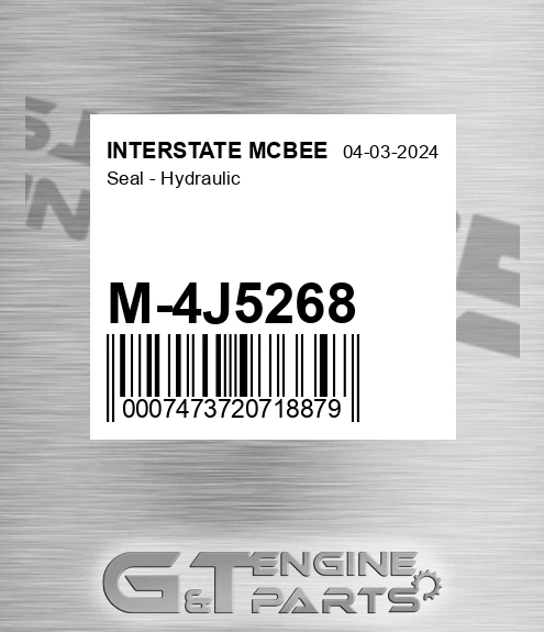 M-4J5268 Seal - Hydraulic for INTERSTATE MCBEE
