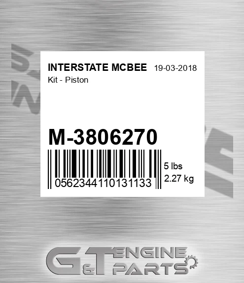 M-3806270 Kit - Piston