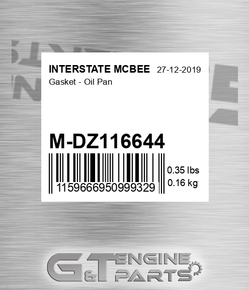 M-DZ116644 Gasket - Oil Pan