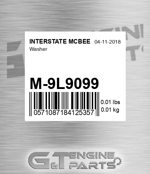 M-9L9099 Washer for INTERSTATE MCBEE