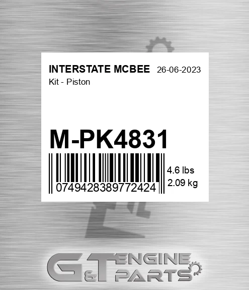 M-PK4831 Kit - Piston