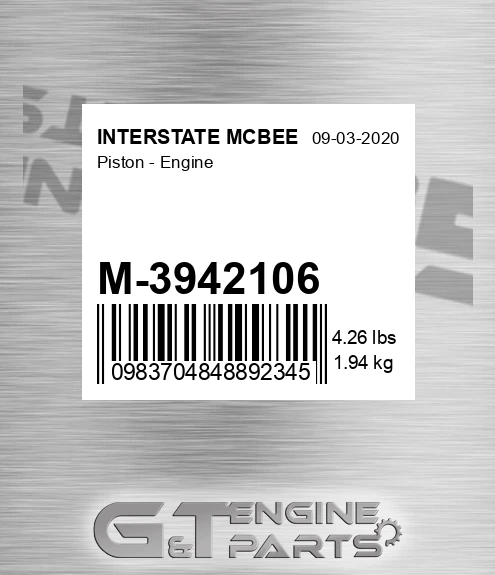 M-3942106 Piston - Engine