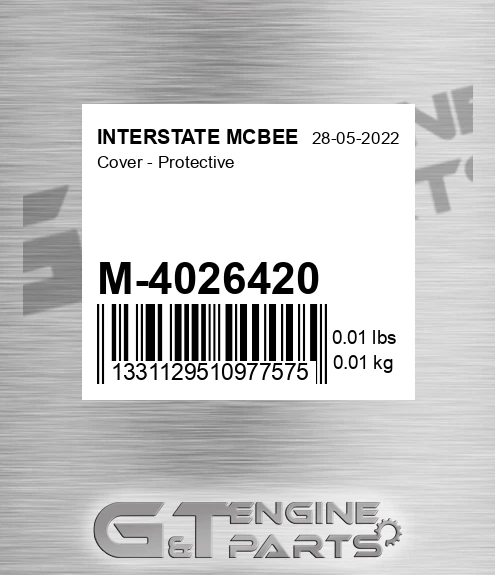 M-4026420 Cover - Protective